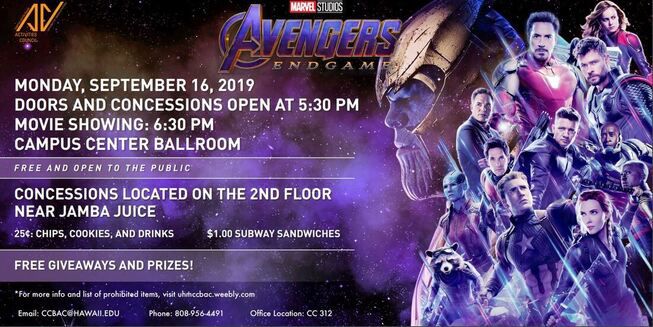 AvengersL Endgame_Banner from CCBAC